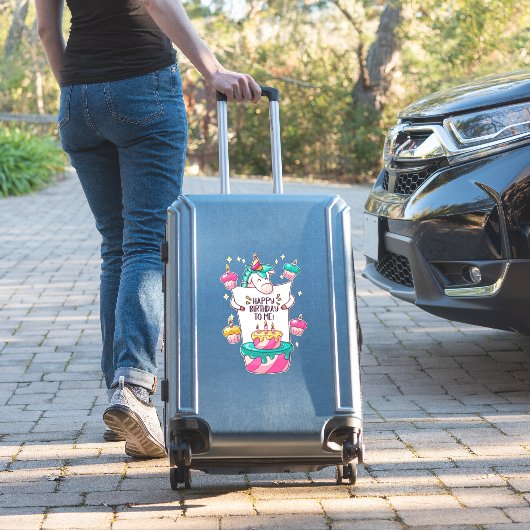 verjaardagsverjaardag voor mij sticker (Koffer Insitu)