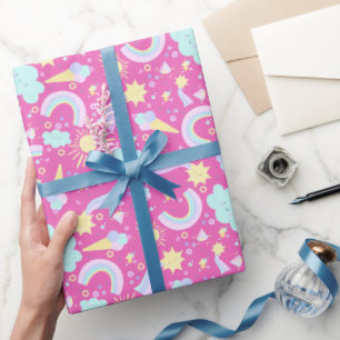 Verjaardagsverpakkings papier. cadeaupapier