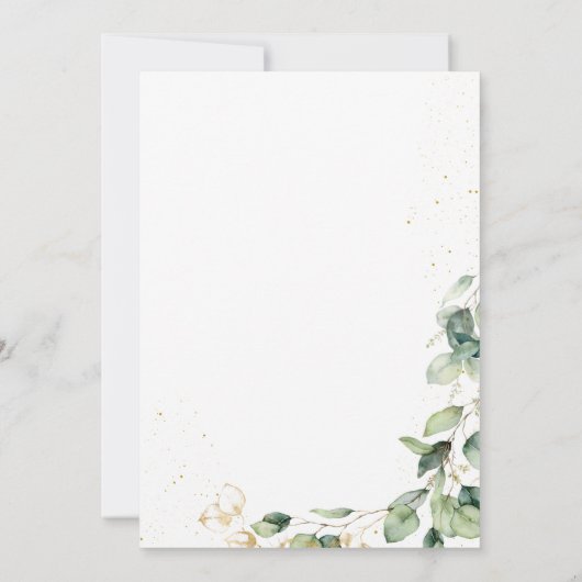 Verjaardagsverrassing 75 Eucalyptus  Kaart (Achterkant)