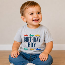 Verjaardagsvervoer Verjaardagsshirt voor jongens Kinder Shirts