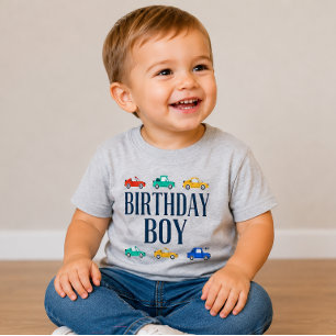 Verjaardagsvervoer Verjaardagsshirt voor jongens Kinder Shirts