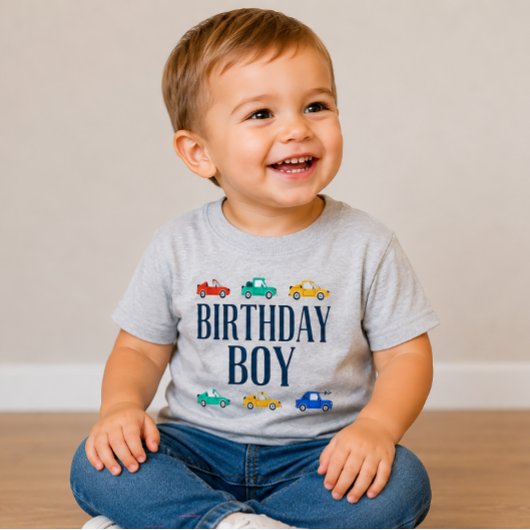 Verjaardagsvervoer Verjaardagsshirt voor jongens Kinder Shirts