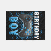 Verjaardagsvideo Game Controller Verjaardag Gamer Fleece Deken (Voorkant (Horizontaal))