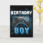 Verjaardagsvideo Game Controller Verjaardag Gamer Kaart (Gele Bloem)