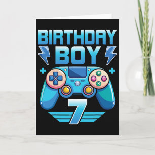 Verjaardagsvideo Gamer 7e verjaardagsfeestje 7 jaa Kaart