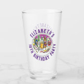 Verjaardagsviering 18e verjaardag glas (Voorkant)
