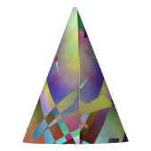 Verjaardagsviering Abstract Patroon Feesthoedjes (Achterkant)