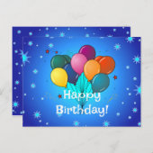 Verjaardagsviering Briefkaart (Voorkant / Achterkant)