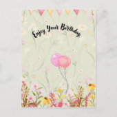 Verjaardagsviering Briefkaart (Voorkant)