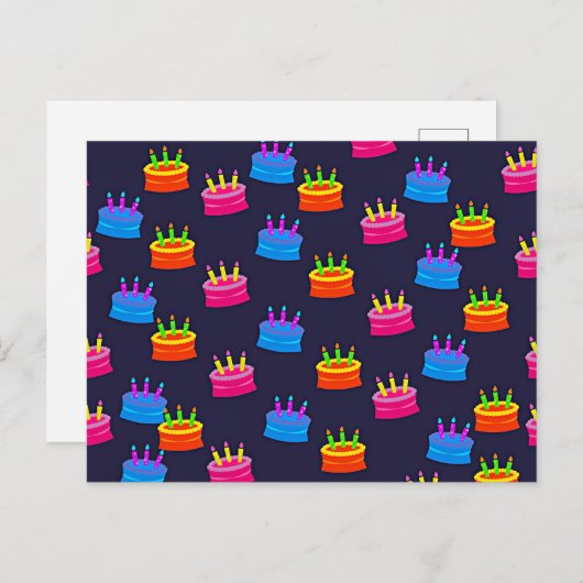 Verjaardagsviering Briefkaart (Voorkant / Achterkant)