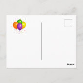 Verjaardagsviering Briefkaart (Achterkant)