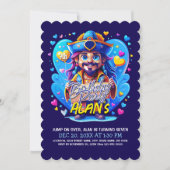 Verjaardagsviering Captain Pirate Kaart (Voorkant)