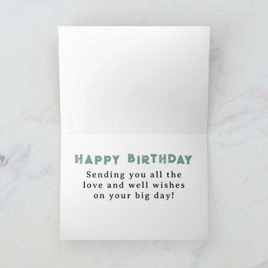 Verjaardagsviering feest taart skelet vrienden kaart (Binnen)