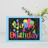 Verjaardagsviering. Het is feest! (Staand voorkant)