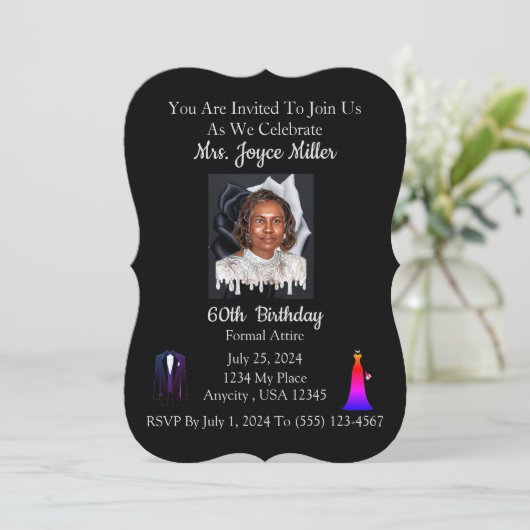 Verjaardagsviering Kaart (Staand voorkant)