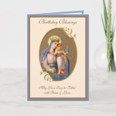 Verjaardagsviering Maagd Maria Jezus Religieus  Kaart (Voorkant)