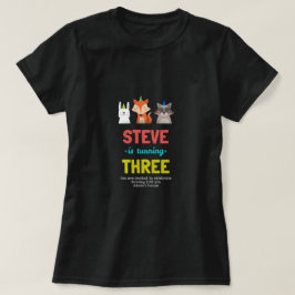 Verjaardagsviering Mooie Dieren Verjaardagskaart T-shirt