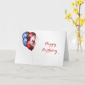 Verjaardagsviering Patriotisme Kaart (Gele Bloem)