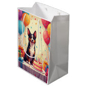 Verjaardagsviering van een Australische Kelpie Medium Cadeauzakje (Achterkant Gekanteld)