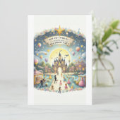 "Verjaardagsviering van het magische koninkrijk" Kaart (Staand voorkant)