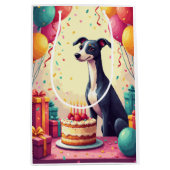 Verjaardagsviering voor Greyhound Medium Cadeauzakje (Voorkant)