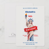 Verjaardagsviering Vrijheidsbeeld Kaart (Voorkant / Achterkant)