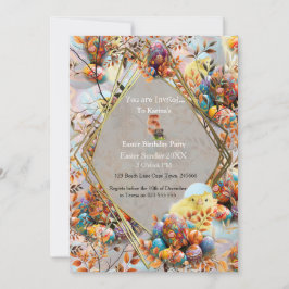 Verjaardagsvieringen op eerste paasdag kaart