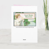 Verjaardagsviooltjes Kaart (Achterkant)