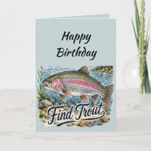 Verjaardagsvis Rond en Vind Forel Leuke Quote Feestdagen Kaart
