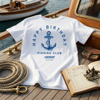 Verjaardagsvisclub Custom T-shirt