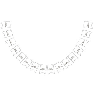 Verjaardagsvlaggenlijn banner