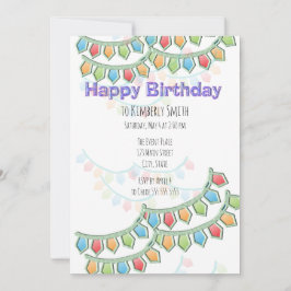 Verjaardagsvlaggenlijn Kaart