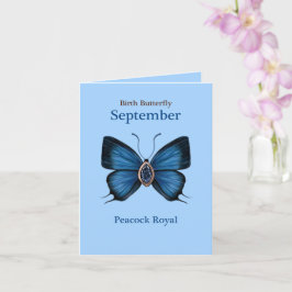 Verjaardagsvlinder September Geboortesteen - Konin Kaart