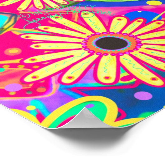 Verjaardagsvlinders Leuk  Inspirivity Poster (Hoek)