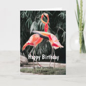 Verjaardagsvogelkoppel Vrouw Ik hou van kaart (Voorkant)