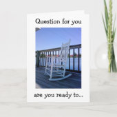 VERJAARDAGSVRAAG? ROCK OF ROCK EN ROLL? KAART (Voorkant)