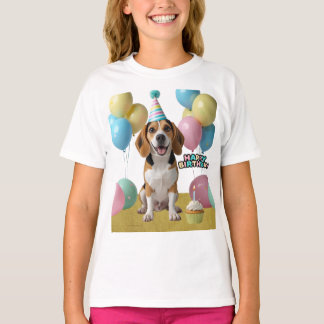 Verjaardagsvreugde met mijn beagle t-shirt
