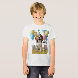Verjaardagsvreugde met mijn beagle Tri-Blend shirt