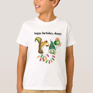 Verjaardagsvreugde van Kleine Elf in Magische Kleu T-shirt