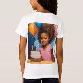 Verjaardagsvreugde: zes jaar vieren" t-shirt (Achterkant)