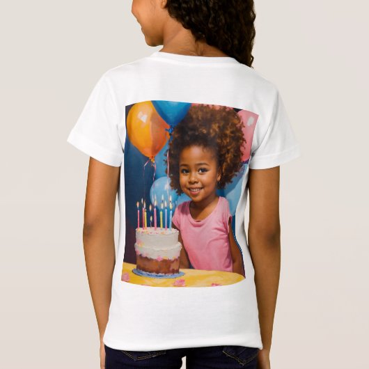 Verjaardagsvreugde: zes jaar vieren" t-shirt (Achterkant)