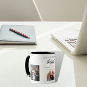 Verjaardagsvriend wit zwart foto namen mok