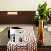 Verjaardagsvriend wit zwart foto namen mok