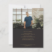 verjaardagsvriendelijke stijlvolle, elegante scrip kaart (Achterkant)