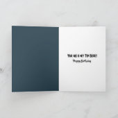 Verjaardagsvrouw onder een rode paraplu kaart (Binnen)