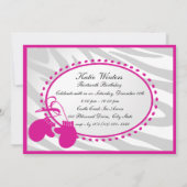 Verjaardagswanten in de winter kaart (Achterkant)