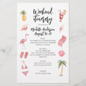 Verjaardagsweekend Itineraries Waterverf Strand (Voorkant)