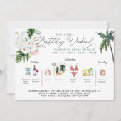 Verjaardagsweekend Itinerarium | Palm Beach Kaart (Voorkant)