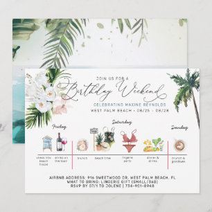 Verjaardagsweekend Itinerarium   Palm Beach Kaart