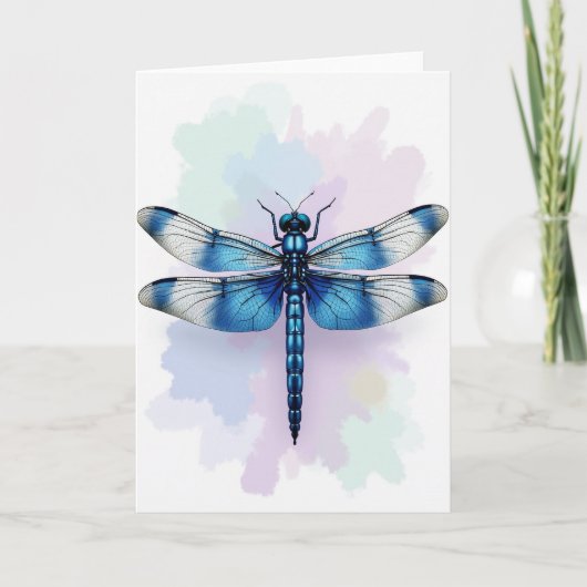 Verjaardagswens Blauwe Bug Kaart (Voorkant)